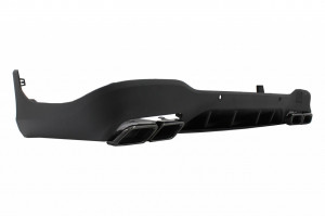 Difuzor Bara Spate cu Evacuari Negre compatibil cu Mercedes GLC X253 SUV 2015-2019 GLC63 Design Night Package - Img 4