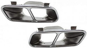 Difuzor Bara Spate cu Ornamente Crom compatibil cu MERCEDES W176 A-Class 2012-2018 A45 Facelift Design - Img 8