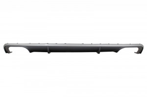 Difuzor Bara Spate cu Ornamente Evacuare compatibil cu AUDI A4 B9 8W Sedan sau Avant 2016-2018 S4 Design pentru Bara Standard Gri - Img 5