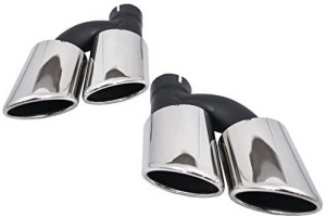 Difuzor Bara Spate cu Ornamente Evacuare compatibil cu AUDI A6 4G 2012-2015 S6 Design - Img 8