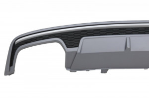 Difuzor Bara Spate cu Ornamente Evacuare compatibil cu Audi A7 4G Facelift 2015-2018 S7 Design - Img 4