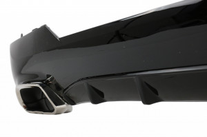 Difuzor Bara Spate cu Ornamente Evacuare Crom compatibil cu BMW 4 Series G22 G23 M Sport 2020-> M440i Design - Img 2