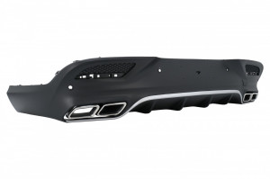 Difuzor Bara Spate cu Ornamente Evacuari Crom compatibil cu Mercedes GLE Coupe C292 Sport Line 2015-2019 GLE63 Design - Img 2