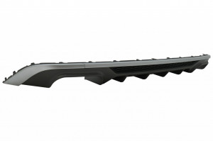 Difuzor Bara Spate cu Ornamente toba compatibil cu Audi A3 8V Facelift Hatchback Sportback (2016-2019) S3 Design pentru Bara Standard - Img 3