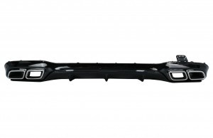 Difuzor Bara Spate cu Ornamente tobe Crom compatibil cu Mercedes E-Class W213 2016-2019 E63 Design