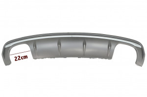 Difuzor Bara Spate cu Sistem de evacuare Negru compatibil cu AUDI A3 8V Sedan 2012-2015 S3 Design - Img 5