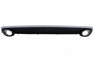 Difuzor Bara Spate Evacuare Dubla compatibil cu Audi Q7 4M 2015-2019 Bara Standard