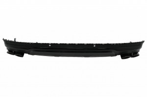 Difuzor Bara Spate Evacuare Dubla compatibil cu Audi Q7 SUV 4M Facelift 2020-> Negru - Img 2
