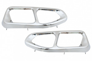 Difuzor Bara Spate Evacuare Dubla compatibil cu BMW 7 Series G11 G12 2015-2019 Facelift M760Li Design - Img 7