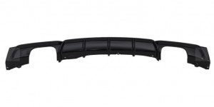 Difuzor Bara Spate Evacuare Dubla cu Prelungire Bara Fata Negru Lucios compatibil cu BMW Seria 3 2011+ F30 F31 M Performance Design - Img 4