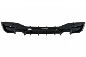 Difuzor Bara Spate Evacuare Dubla Negru Lucios compatibil cu BMW Seria 1 F20 F21 LCI 2015-2019 - Img 2