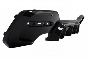 Difuzor Bara Spate Evacuare Dubla Negru Lucios compatibil cu BMW Seria 1 F20 F21 LCI 2015-2019 - Img 4