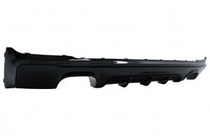 Difuzor Bara Spate Evacuare Dubla Negru Lucios cu Tobe Ornamente compatibil cu BMW Seria 2 F22, F23 2013-> M Performance Design - Img 4