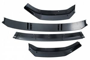 Difuzor Bara Spate Negru Lucios si Prelungire Bara Fata Lip compatibil cu Audi A3 8V Facelift 2017-2019 Sedan Cabrio RS3 Design doar pentru bara S-Line - Img 5