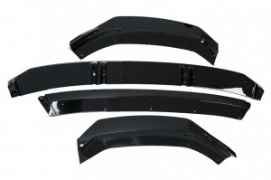 Difuzor Bara Spate Negru Lucios si Prelungire Bara Fata Lip compatibil cu Audi A3 8V Facelift 2017-2019 Sedan Cabrio RS3 Design doar pentru bara S-Line - Img 8
