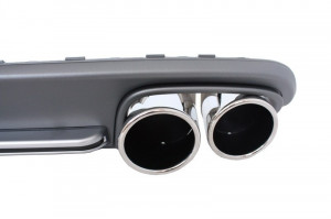 Difuzor Bara Spate si Ornamente Evacuare compatibil cu AUDI A4 B8 Facelift 2012-> S4 Design - Img 3