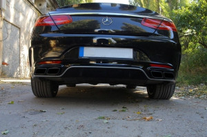 Difuzor Bara Spate si Ornamente Evacuare compatibil cu MERCEDES Benz C217 Coupe S-Class 2014-> S63 A-Design - Img 8