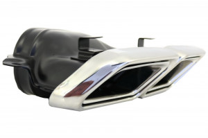 Difuzor Bara Spate si Ornamente Evacuare compatibil cu Mercedes Clasa S W222 Sport Line (2013-06.2017) S63 Design - Img 2