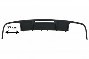 Difuzor cu Evacuare Dubla compatibil cu Mercedes CLS Sedan W218 2011-2017 pentru bara AMG Sport Line - Img 3