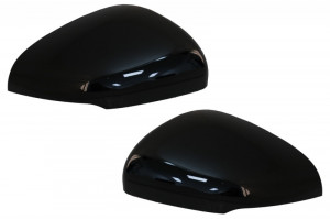 Difuzor cu Grila Aripa Aerisiri Laterale si Ornamente bara fata flapsuri & Capace oglinzi compatibil cu Mercedes A-Class V177 Sedan 2018-> Evacuari Negre - Img 4