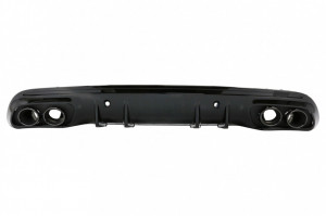 Difuzor cu ornamente evacuare si Eleron Portbagaj compatibil cu Mercedes C-Class W205 2014-2020 pentru bara AMG Sport Line - Img 6