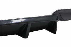 Difuzor de aer cu evacuare dubla compatibil cu BMW Seria 5 F10 F11 2011-2017 M-Performance Design Negru Lucios - Img 4