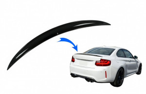 Eleron Portbagaj compatibil cu BMW Seria 2 F22 F87 M2 Coupe 2012-2019 Negru Lucios - Img 2