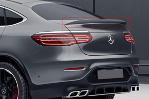 Eleron Portbagaj compatibil cu Mercedes GLC Coupe C253 2015- A-Design Negru Lucios - Img 5