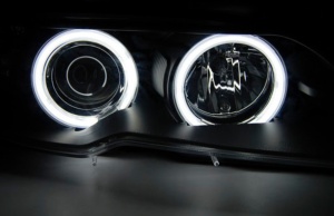 Faruri Angel Eyes compatibil cu BMW 3 Series E46 Coupe Cabrio 1999-2003 - Img 3