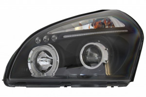 Faruri Angel Eyes compatibil Hyundai Tucson 2004-2010 Negre - Img 3