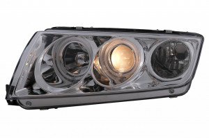 Faruri CCFL Angel Eyes compatibil cu Skoda Fabia 1999-2008 Crom - Img 4