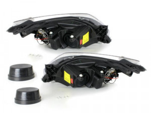 Faruri compatibil cu Opel Astra H 2004-2009 Angel Eyes Crom - Img 2