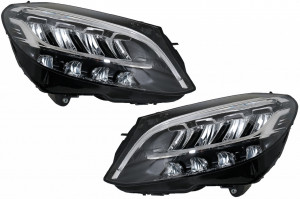 Faruri Full LED compatibil cu Mercedes C-Class W205 S205 2019-> LHD
