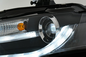 Faruri LED compatibil cu Audi A4 B8 8K 2008-2011 Facelift Light Bar Design Lumina De Zi LED DRL - Img 4