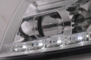 Faruri LED compatibil cu VW Passat B5 3B 1996-2000 Crom - Img 4