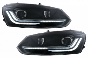 Faruri LED compatibil cu VW Polo 6R 6C 2010-2017 Semnalizare Dinamica
