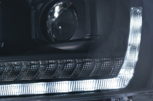 Faruri LED compatibil cu VW Transporter T5 2010-2015 Semnal Dinamic Negre - Img 3