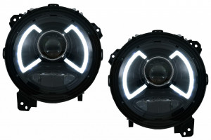 Faruri LED compatibile cu Jeep Wrangler IV JL/JLU 2018->