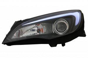 Faruri LED DRL compatibil cu Opel Astra J 2010-2015 Negru - Img 2