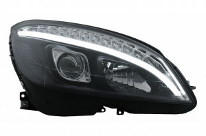 Faruri LED Tube Light compatibil cu Mercedes C-Class W204 S204 2007-2010 Negru cu Semnal Dinamic - Img 2