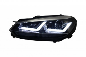 Faruri Osram LED compatibil cu VW Golf 6 VI (2008-2012) Crom LEDriving Semnal Dinamic - Img 4