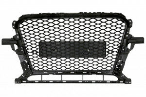 Grila Bara Fata compatibil cu Audi Q5 8R Facelift 2012-2015 Negru Lucios - Img 4