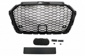 Grila Centrala compatibil cu Audi A3 8V Facelift 2017-2018 Negru Lucios RS3 Design