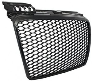 Grila Centrala compatibil cu AUDI A4 B7 Facelift 2004-2008 RS4 Negru Lucios - Img 5