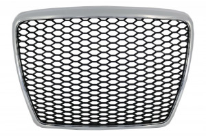 Grila Centrala compatibil cu Audi A6 4F 4F2 C6 2004-2011 RS Design Crom
