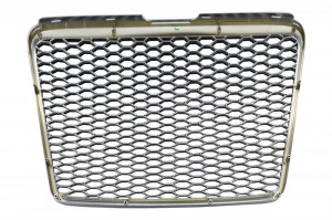 Grila Centrala compatibil cu Audi A6 4F 4F2 C6 2004-2011 RS Design Crom - Img 4