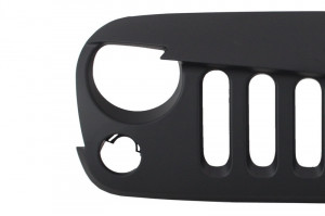 Grila Centrala compatibil cu JEEP Wrangler, Rubicon JK 2007-2017 Angry Bird Design Negru Mat New Style - Img 2