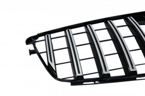 Grila Centrala compatibil cu MERCEDES Benz C-Class W204 S204 Limousine Station Wagon 2007-2014 GT-R Panamericana Design Crom - Img 4