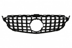 Grila Centrala compatibil cu MERCEDES C-Class W205 S205 A205 C205 2014-2018 GT-R Panamericana Design Negru Fara Camera