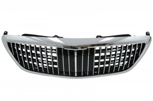 Grila Centrala compatibil cu MERCEDES S-Class W222 X222 2014-> Vertical Desing Crom - Img 2
